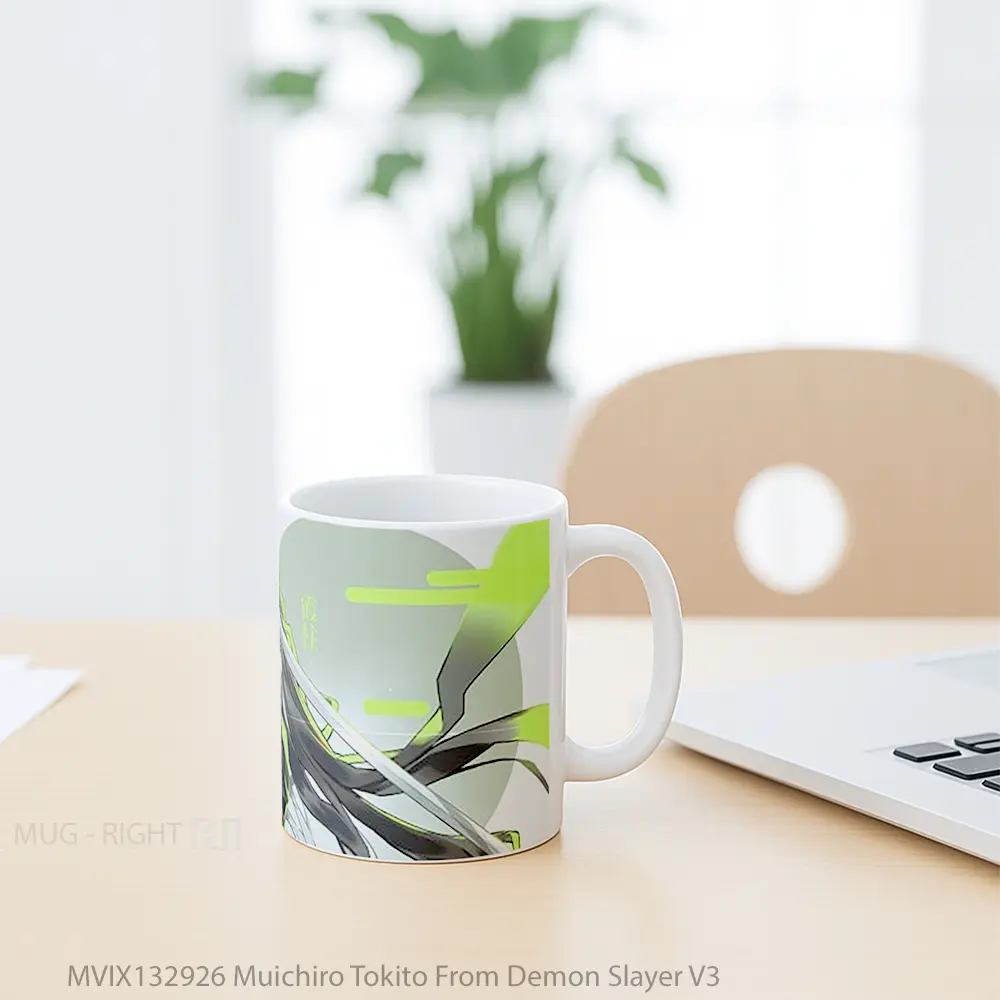 Mug Muichiro Tokito From Demon Slayer V3 Cangkir Anime - All-side / Desain