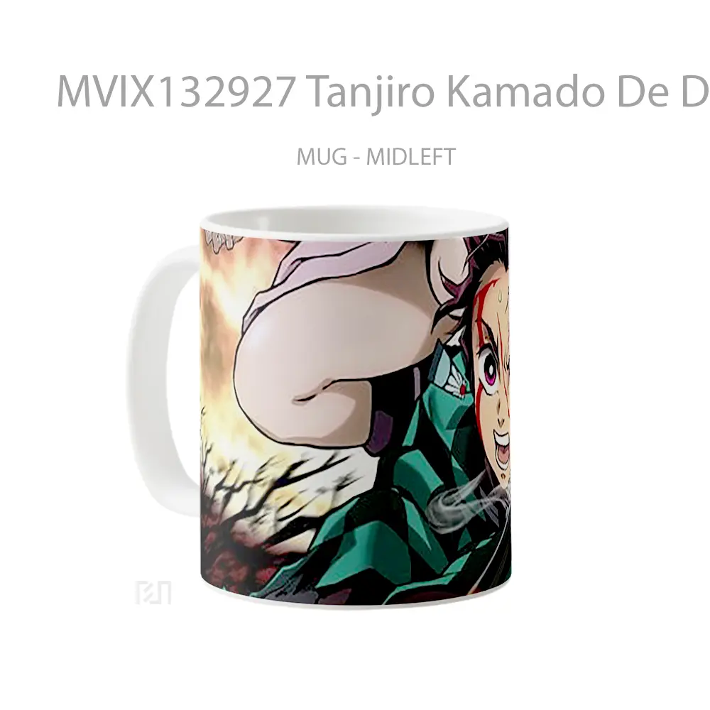 Mug Tanjiro Kamado De Demon Slayer Cangkir Anime - All-side / Desain