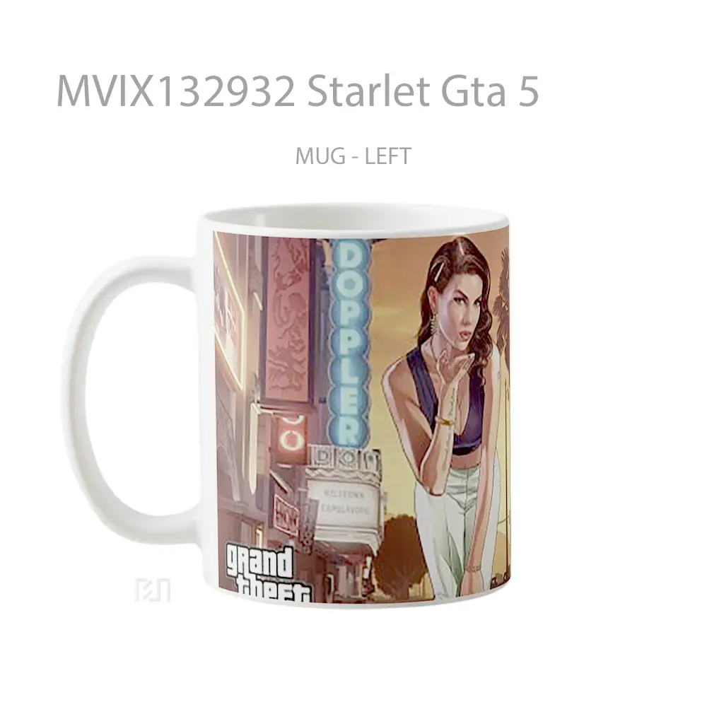 Mug Starlet Gta 5 Gelas Keramik Unik - All-side / Desain