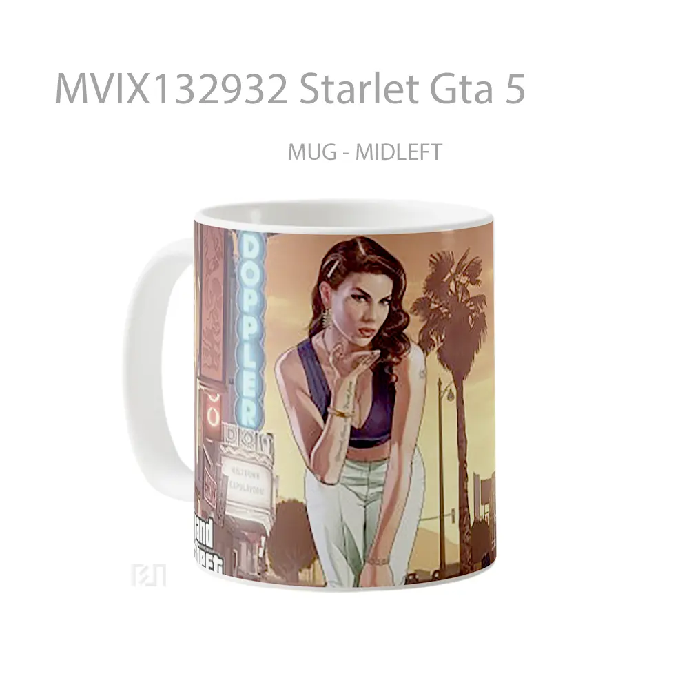 Mug Starlet Gta 5 Gelas Keramik Unik - All-side / Desain