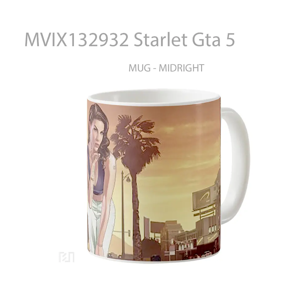 Mug Starlet Gta 5 Gelas Keramik Unik - All-side / Desain