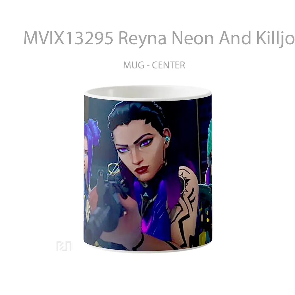 Mug Reyna Neon And Killjoy From Valorant Episode 5 Cangkir Gamer