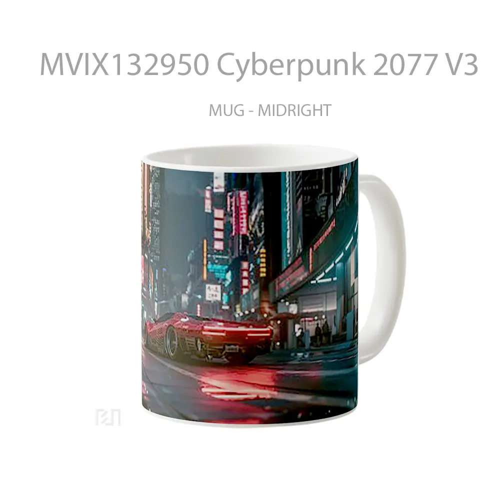 Mug Cyberpunk 2077 V3 Cangkir Gamer - All-side / Desain