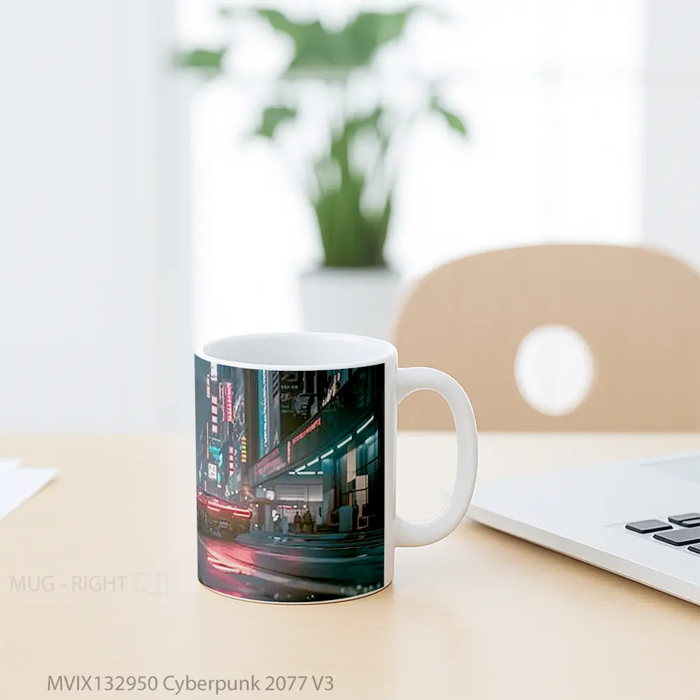 Mug Cyberpunk 2077 V3 Cangkir Gamer - All-side / Desain