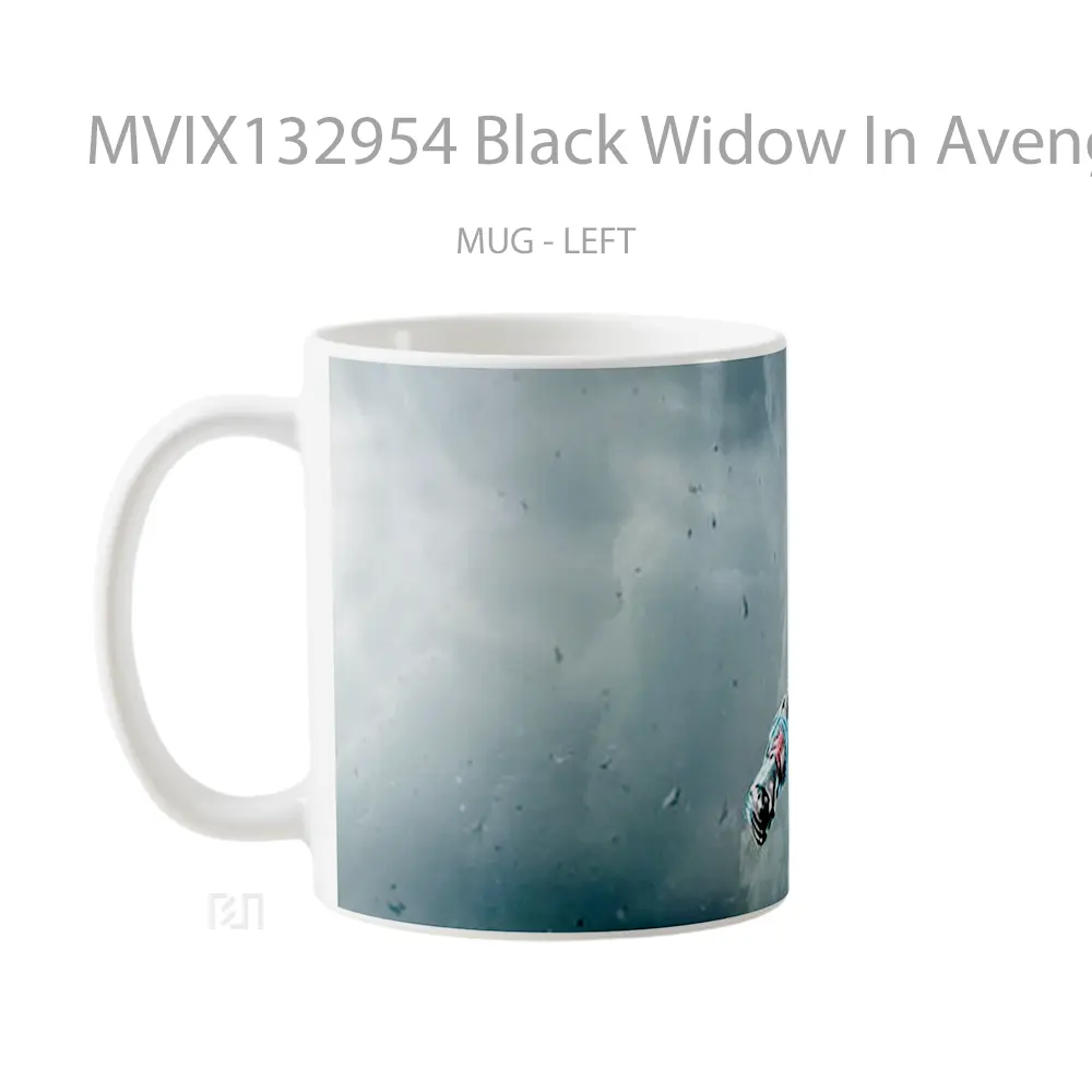 Mug Black Widow In Avengers Gelas Superhero - All-side / Desain