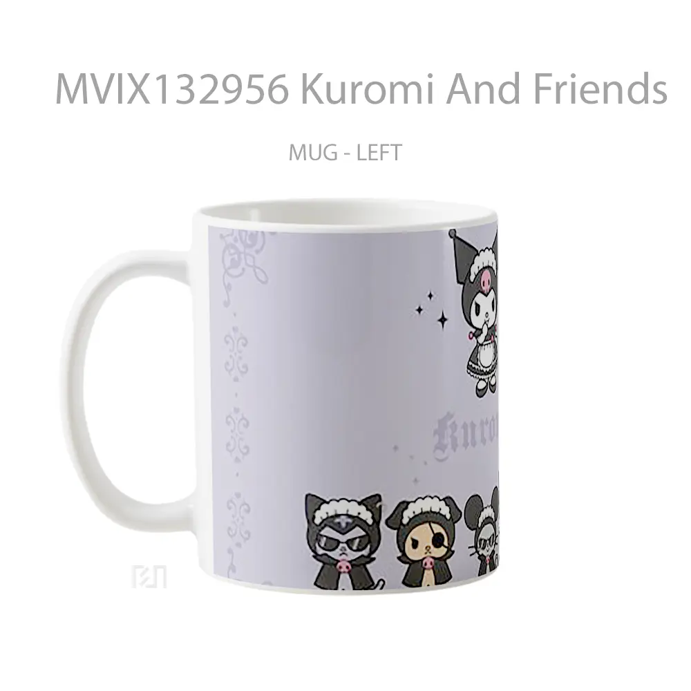 Mug Kuromi And Friends Gelas Keramik Unik - All-side / Desain