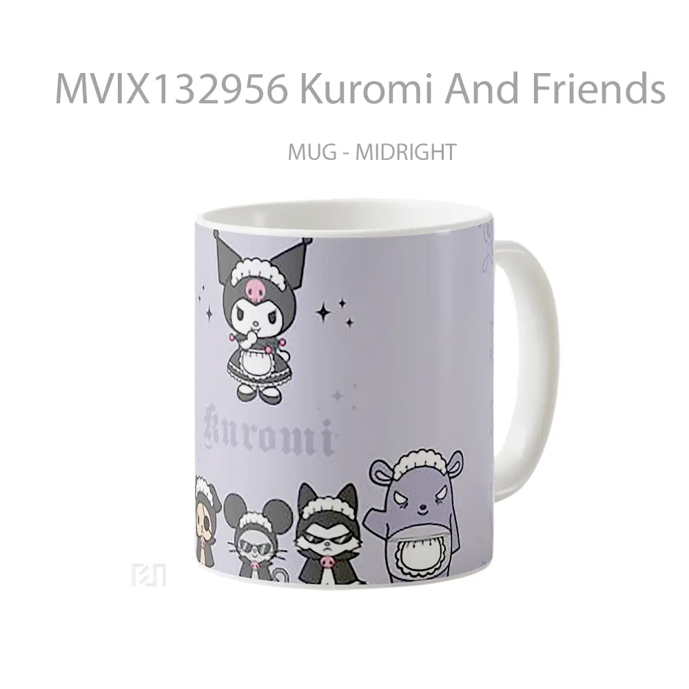 Mug Kuromi And Friends Gelas Keramik Unik - All-side / Desain