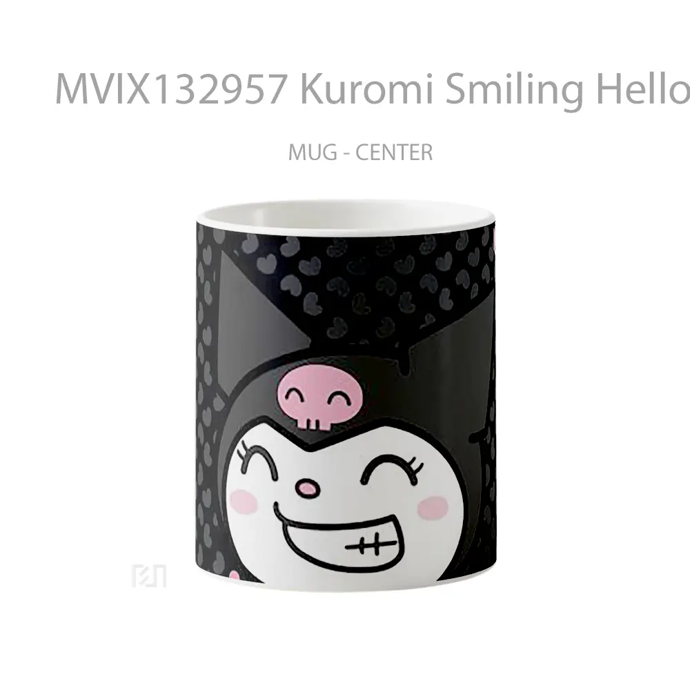 Mug Kuromi Smiling Hello Kitty Gelas Keramik Unik