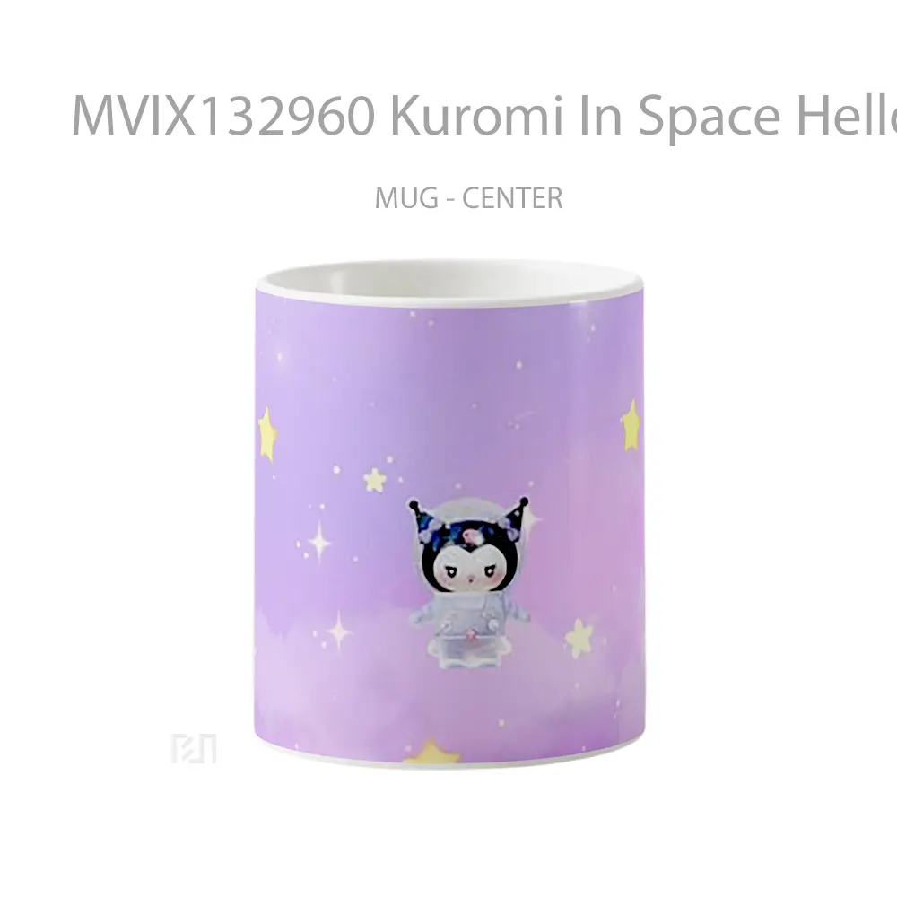 Mug Kuromi In Space Hello Kitty Gelas Astronomi