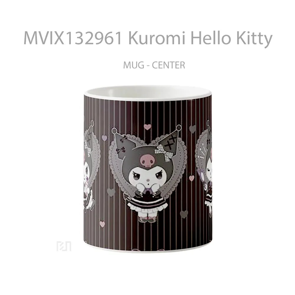 Mug Kuromi Hello Kitty Gelas Keramik Unik