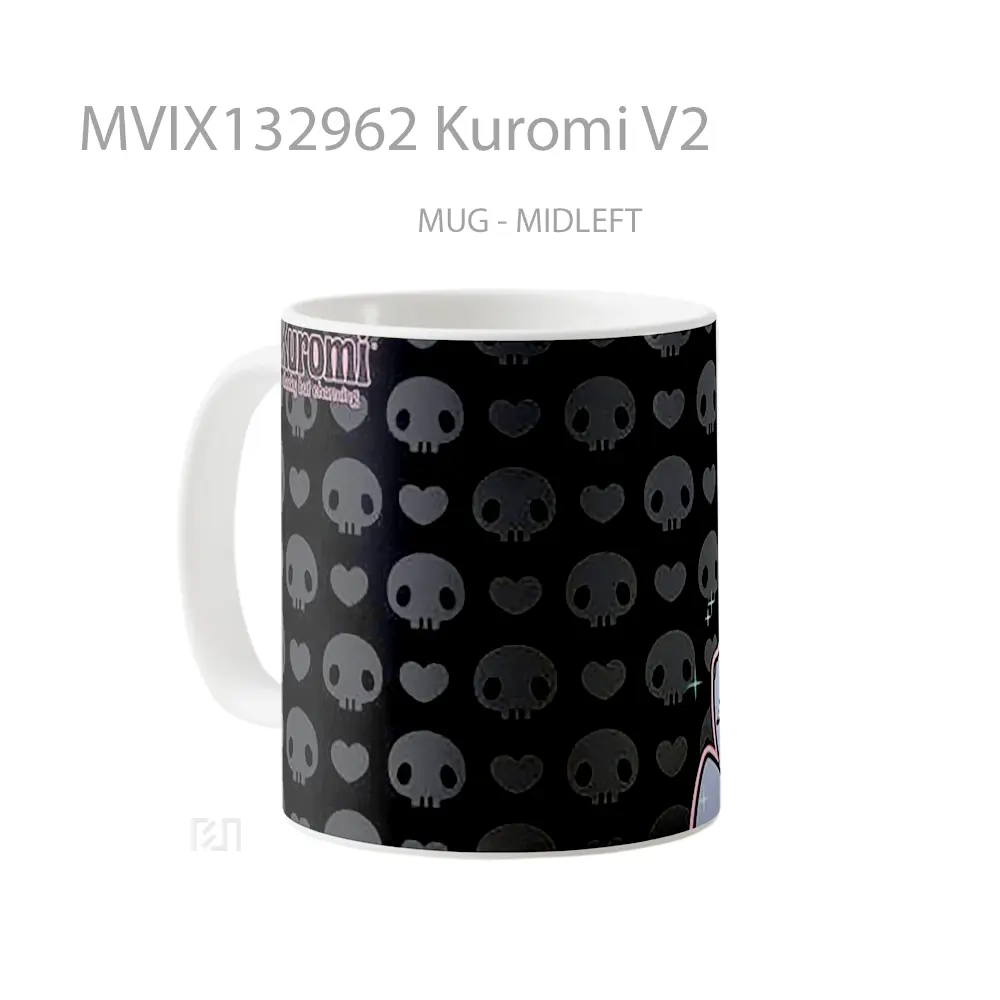 Mug Kuromi V2 Gelas Keramik Unik - All-side / Desain