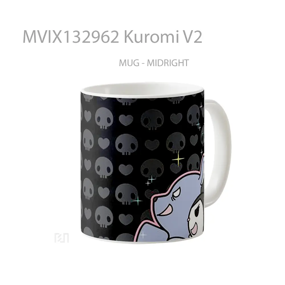 Mug Kuromi V2 Gelas Keramik Unik - All-side / Desain
