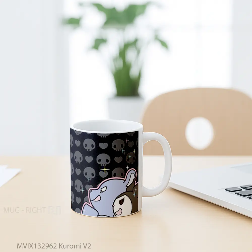 Mug Kuromi V2 Gelas Keramik Unik - All-side / Desain