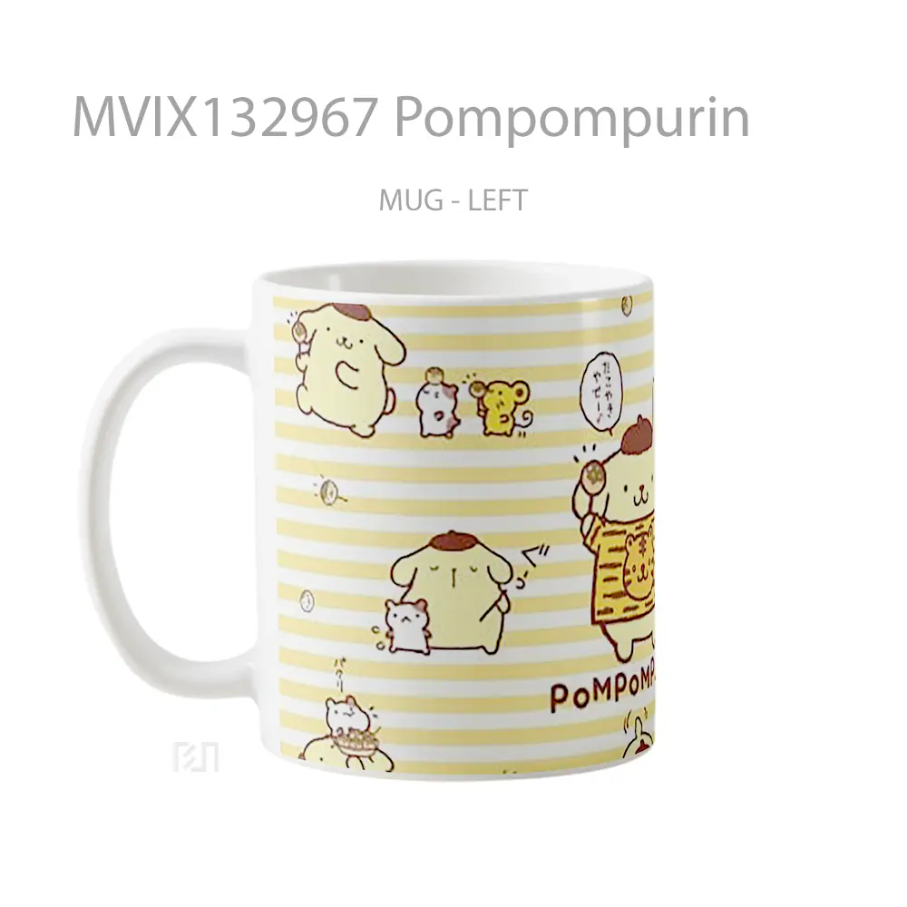 Mug Pompompurin Gelas Keramik Unik - All-side / Desain