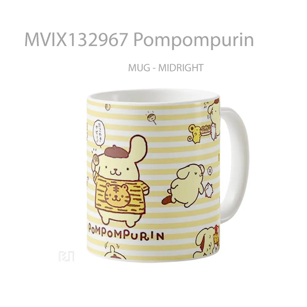 Mug Pompompurin Gelas Keramik Unik - All-side / Desain