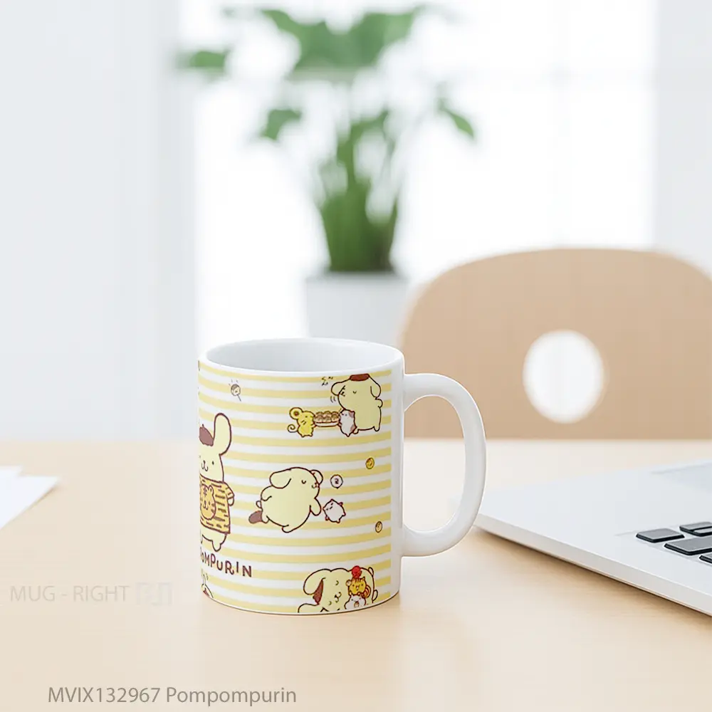 Mug Pompompurin Gelas Keramik Unik - All-side / Desain