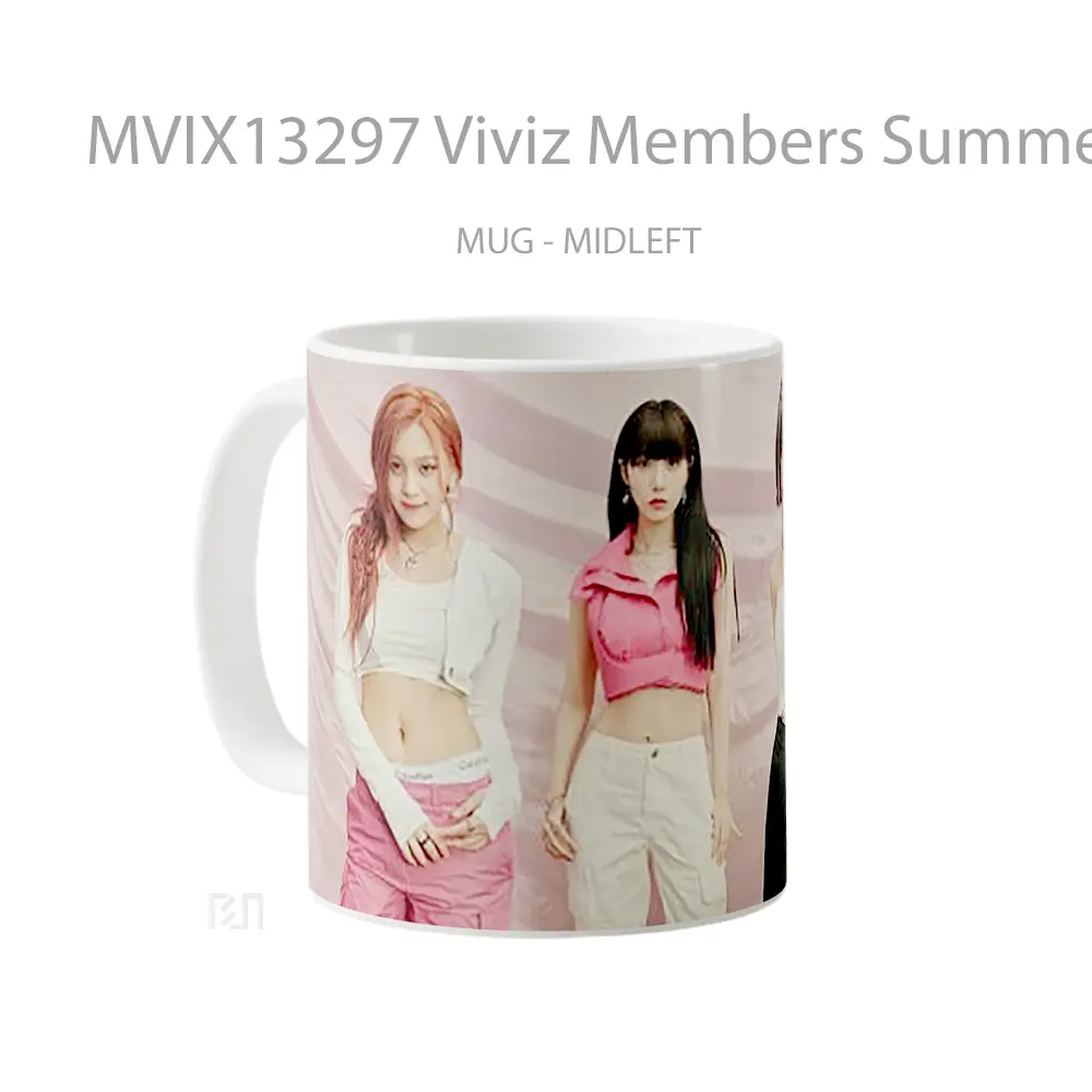 Mug Viviz Members Summer Vibe Gelas Keramik Unik - All-side / Desain