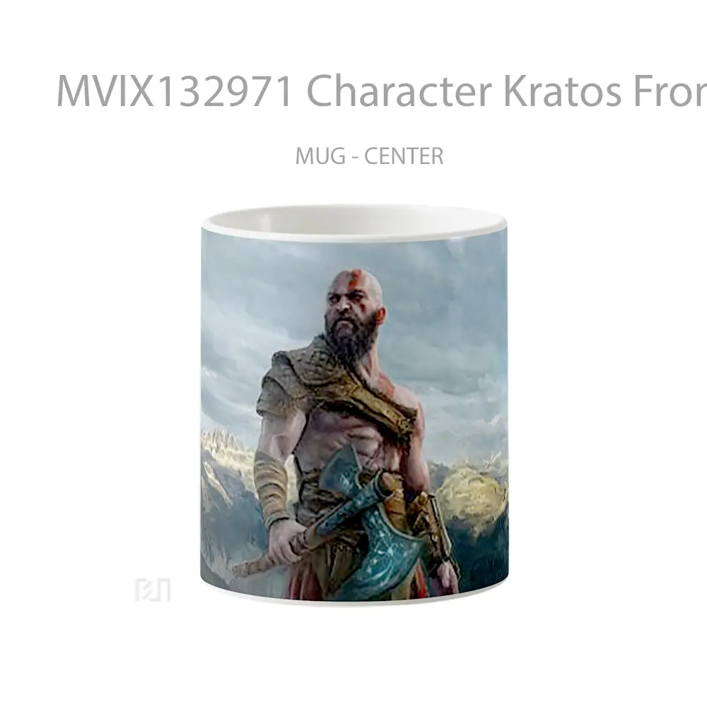 Mug Character Kratos From God Of War Gelas Keramik Unik