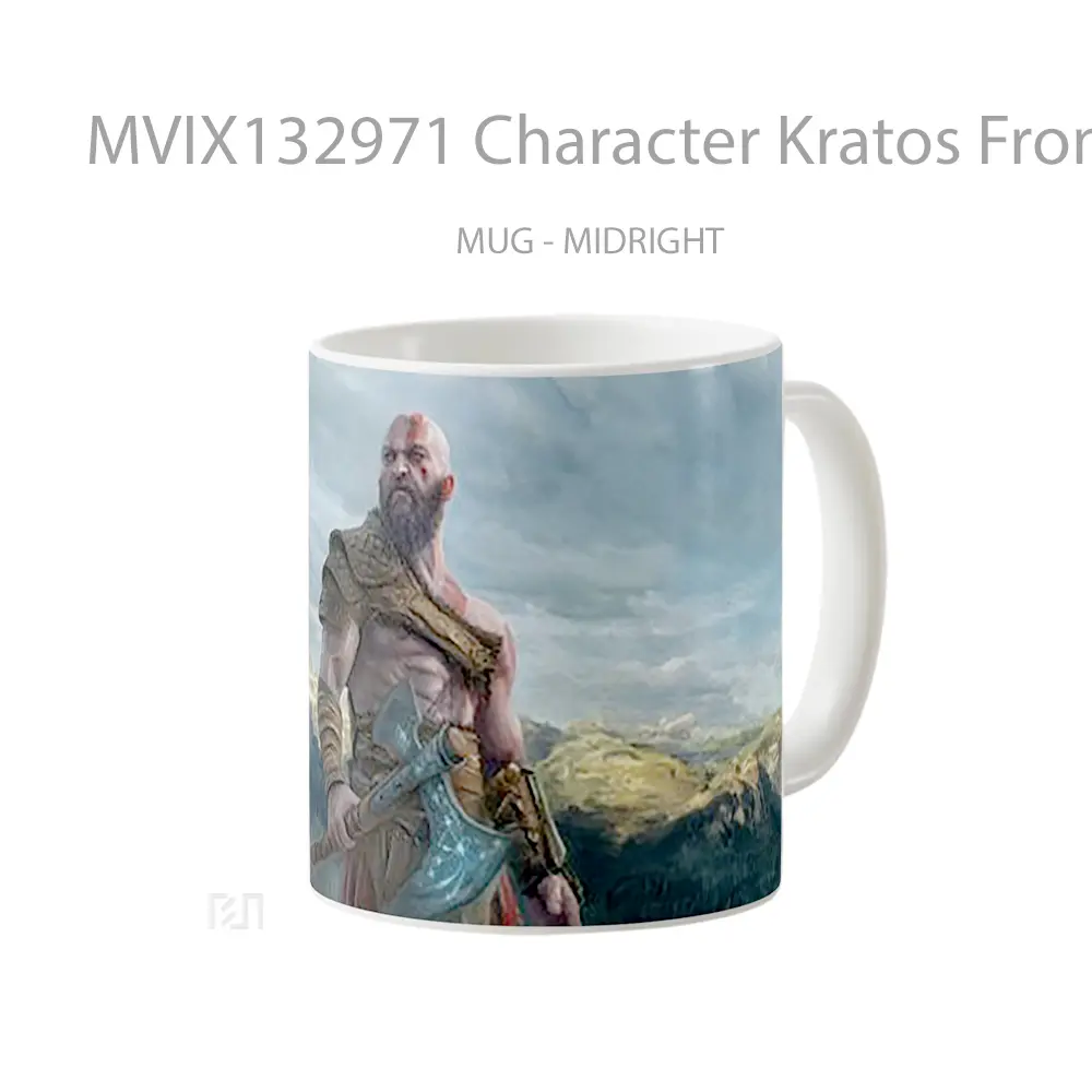 Mug Character Kratos From God Of War Gelas Keramik Unik - All-side / Desain