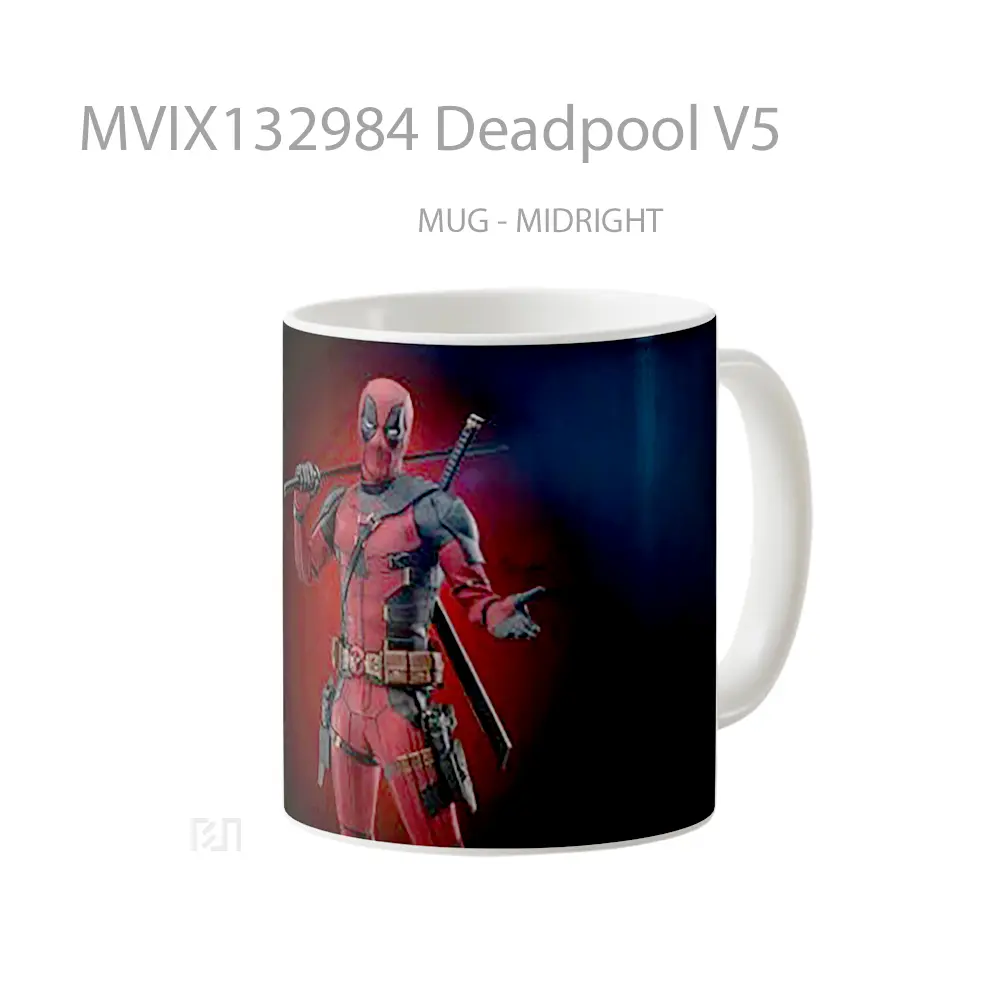 Mug Deadpool V5 Gelas Superhero - All-side / Desain