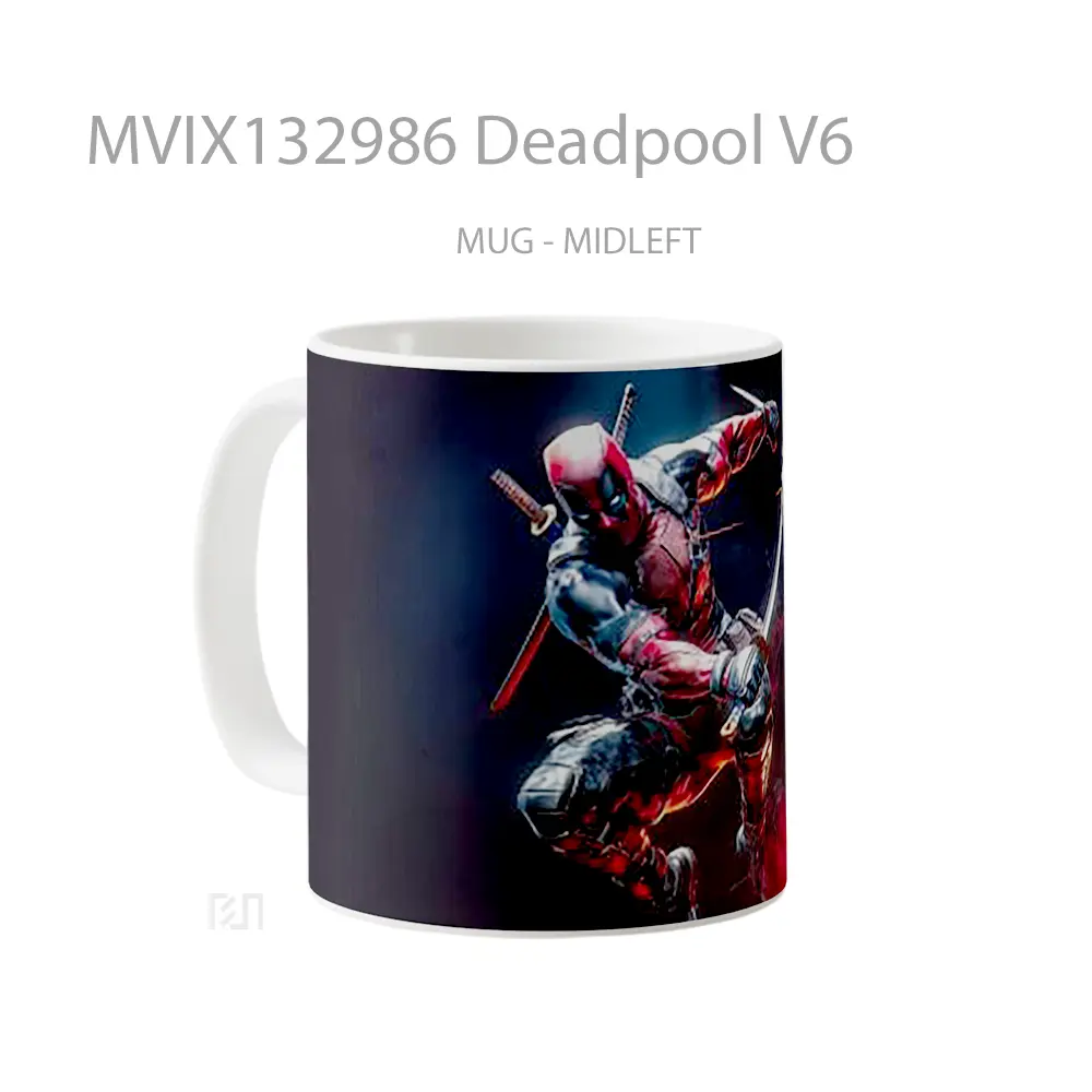 Mug Deadpool V6 Gelas Superhero - All-side / Desain