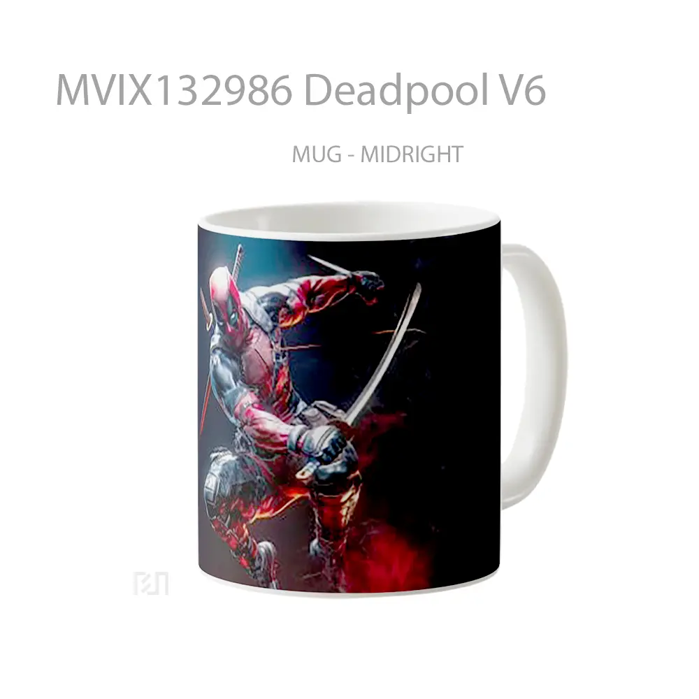 Mug Deadpool V6 Gelas Superhero - All-side / Desain