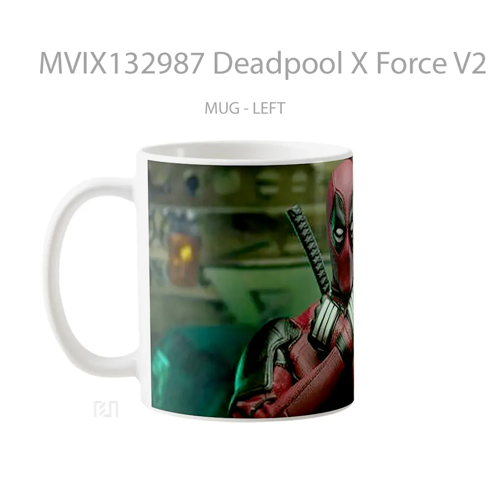 Mug Deadpool X Force V2 Gelas Superhero - All-side / Desain
