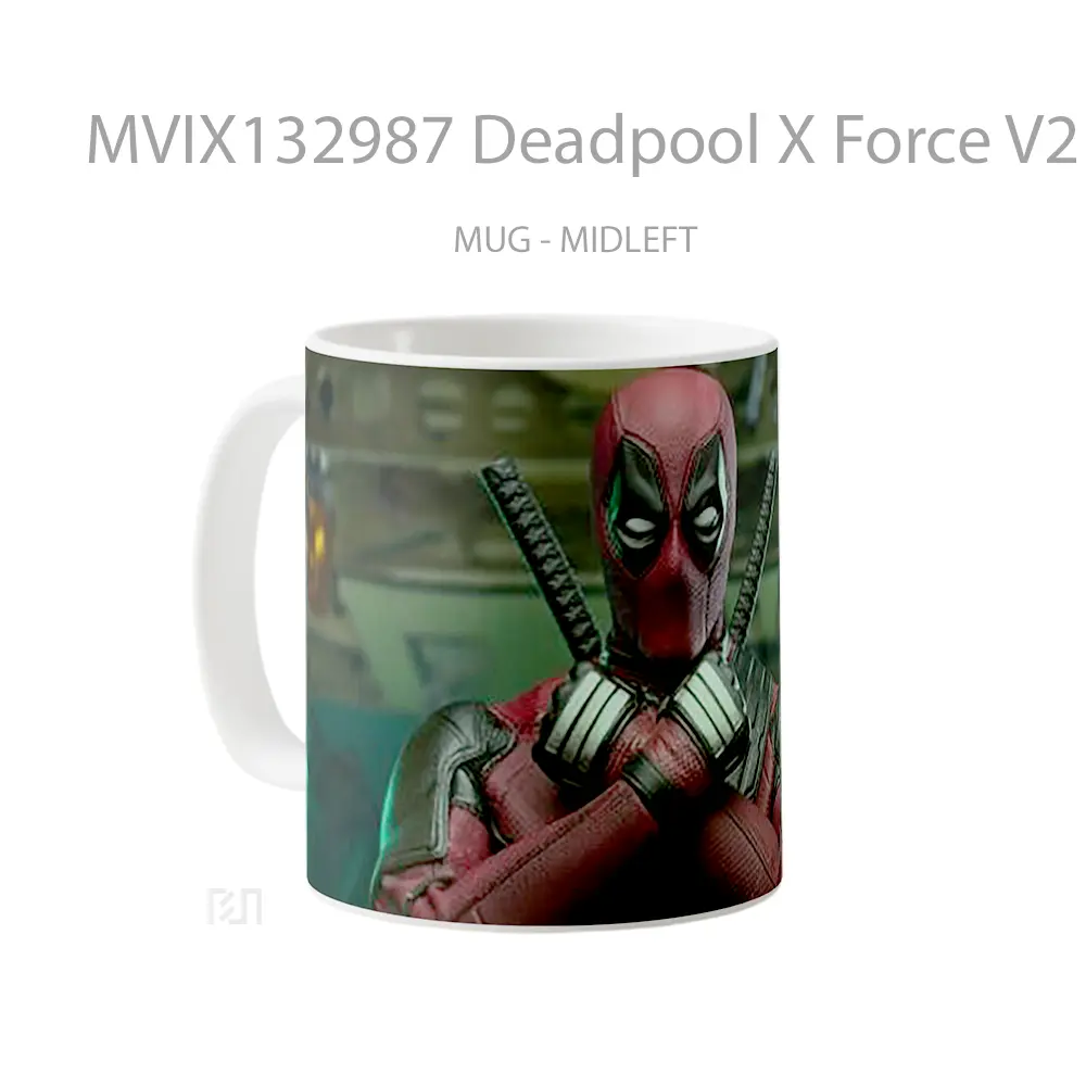 Mug Deadpool X Force V2 Gelas Superhero - All-side / Desain