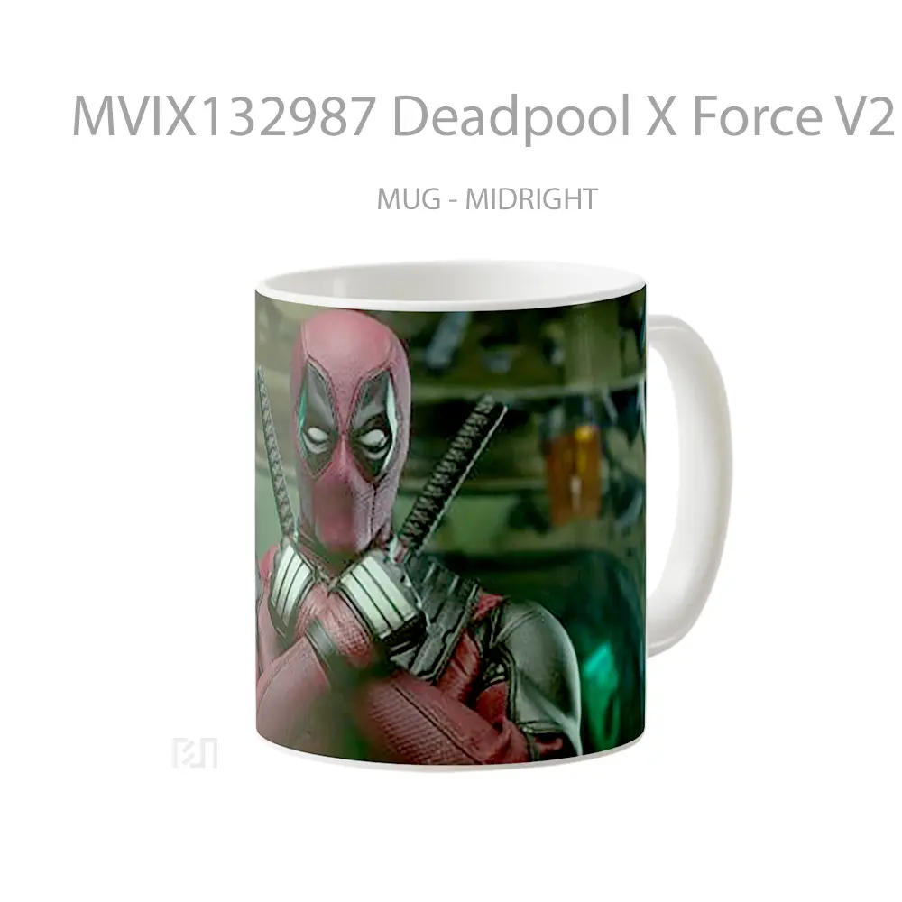 Mug Deadpool X Force V2 Gelas Superhero - All-side / Desain