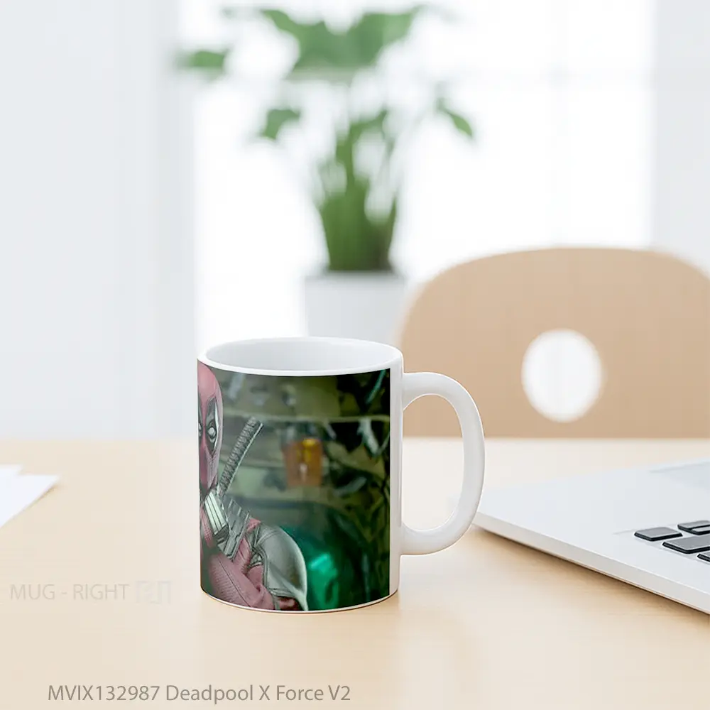 Mug Deadpool X Force V2 Gelas Superhero - All-side / Desain