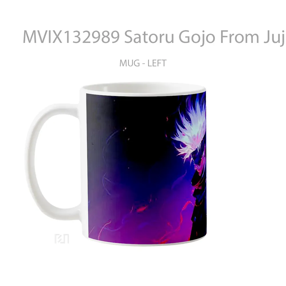 Mug Satoru Gojo From Jujutsu Kaisen V3 Gelas Keramik Unik - All-side / Desain