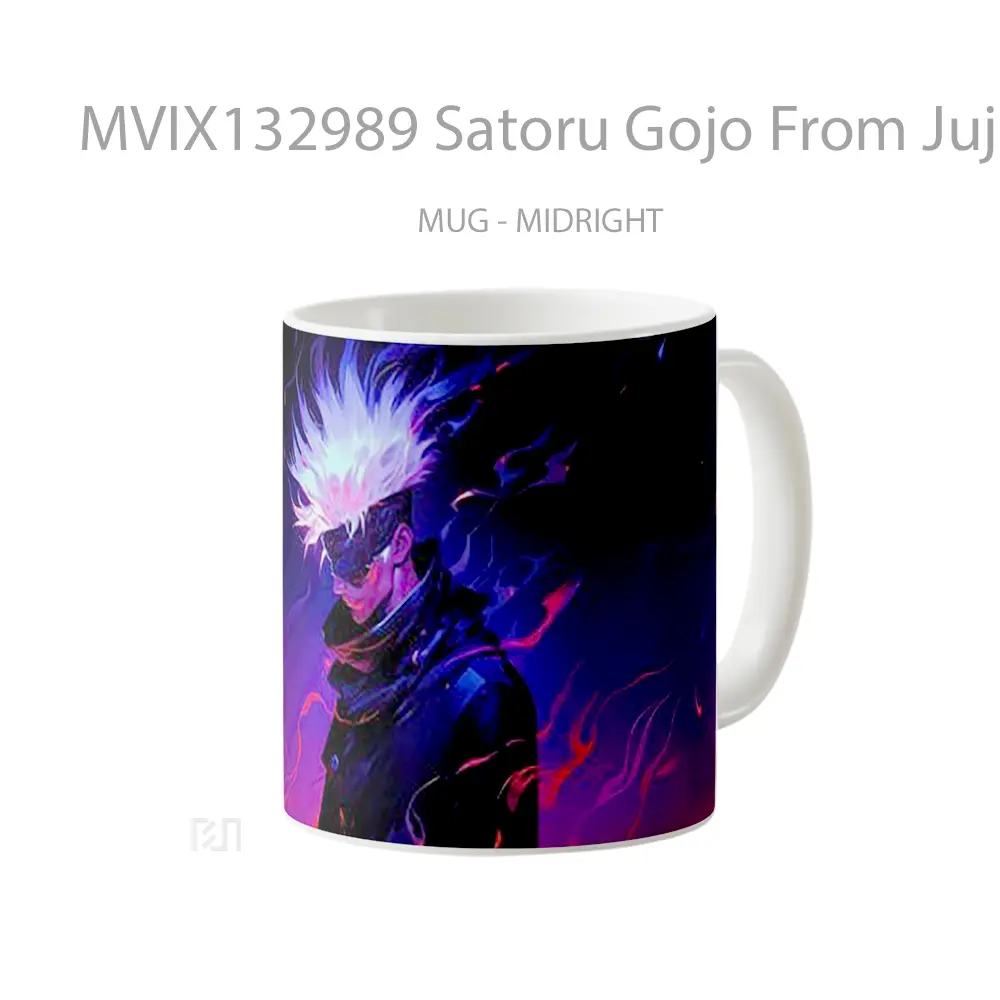 Mug Satoru Gojo From Jujutsu Kaisen V3 Gelas Keramik Unik - All-side / Desain