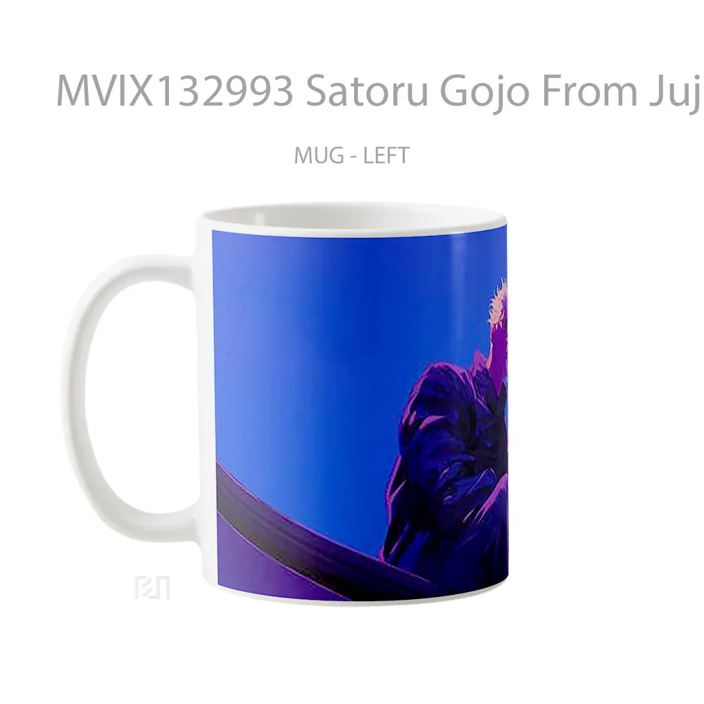 Mug Satoru Gojo From Jujutsu Kaisen V4 Gelas Keramik Unik - All-side / Desain