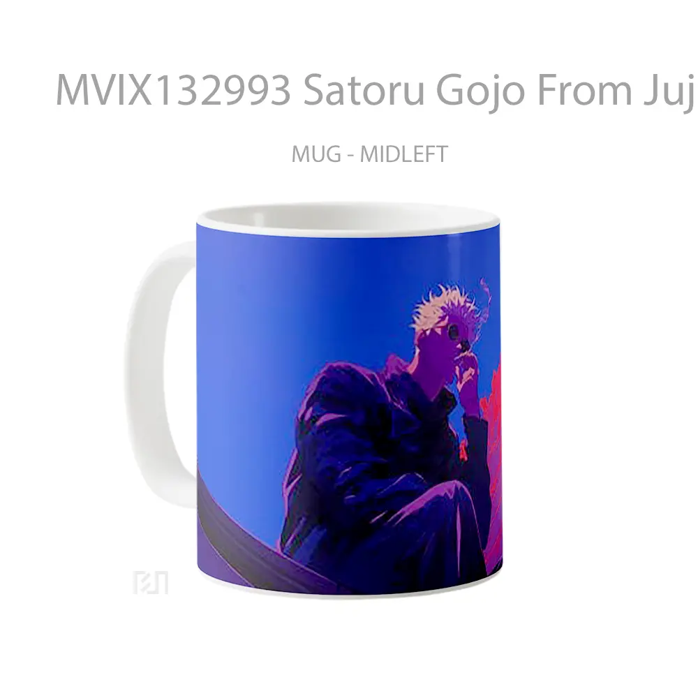 Mug Satoru Gojo From Jujutsu Kaisen V4 Gelas Keramik Unik - All-side / Desain