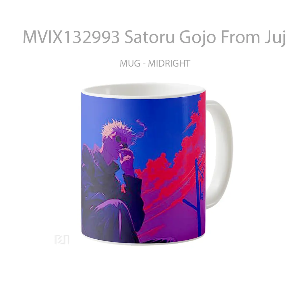 Mug Satoru Gojo From Jujutsu Kaisen V4 Gelas Keramik Unik - All-side / Desain