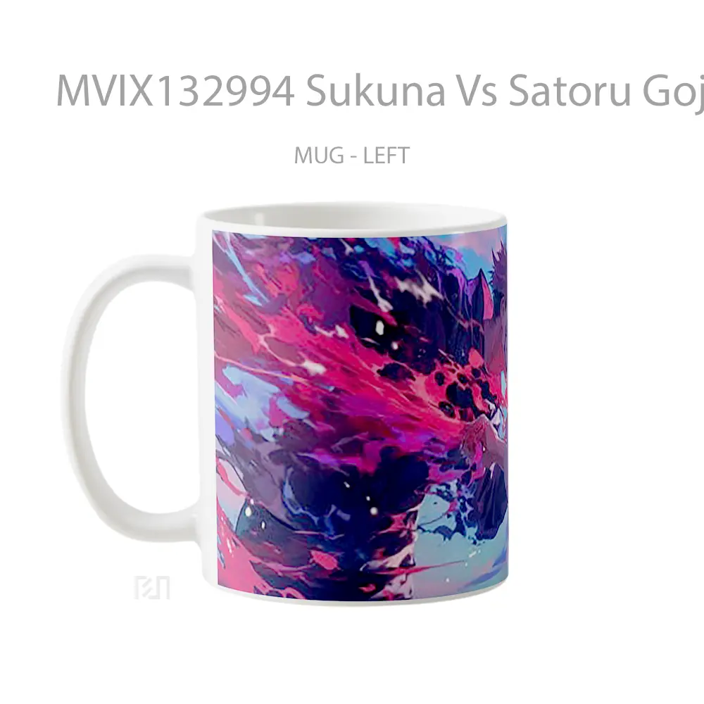 Mug Sukuna Vs Satoru Gojo V1 Gelas Keramik Unik - All-side / Desain