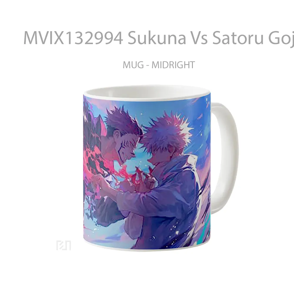 Mug Sukuna Vs Satoru Gojo V1 Gelas Keramik Unik - All-side / Desain