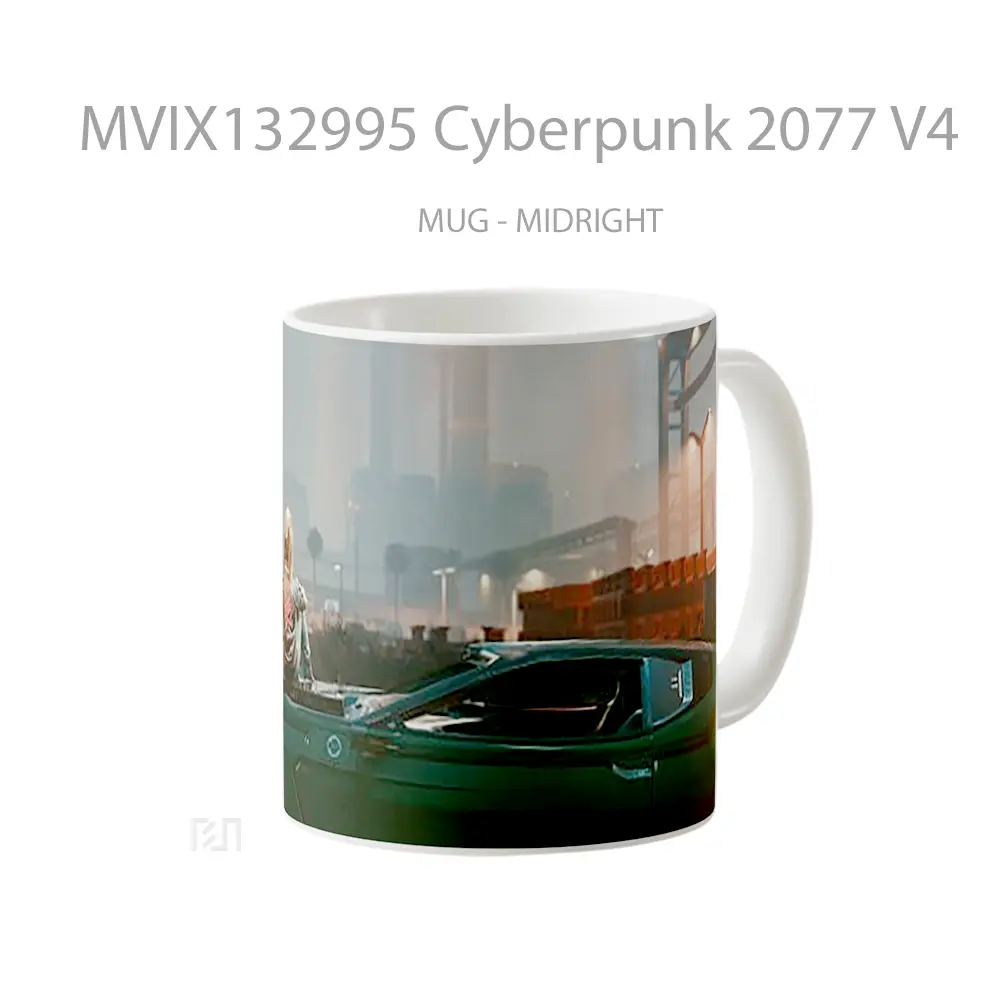 Mug Cyberpunk 2077 V4 Cangkir Gamer - All-side / Desain