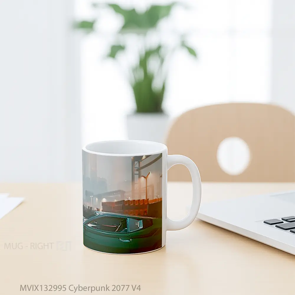 Mug Cyberpunk 2077 V4 Cangkir Gamer - All-side / Desain
