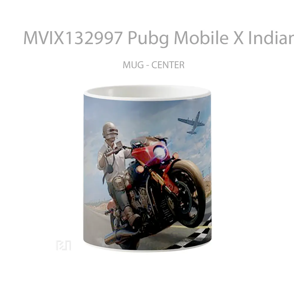 Mug Pubg Mobile X Indian Motorcycle Cangkir Gamer