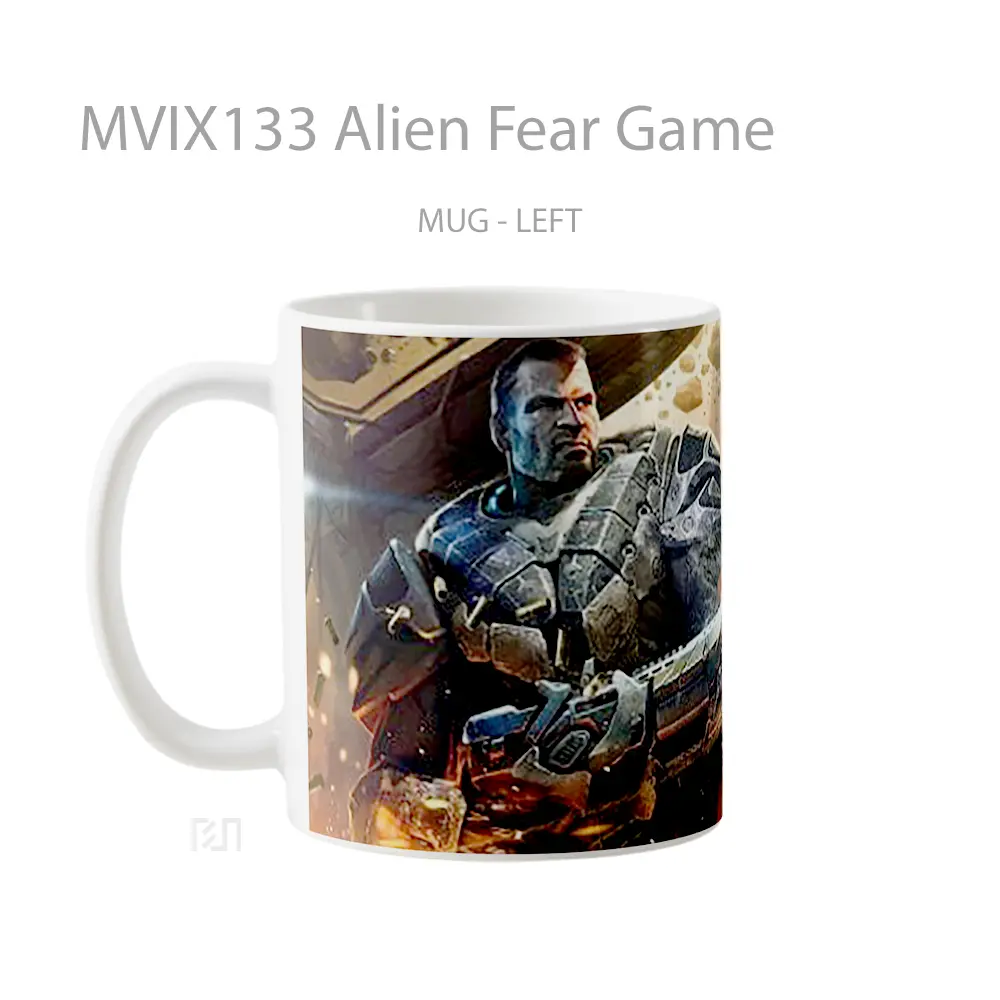 Mug Alien Fear Game Cangkir Keren - All-side / Desain