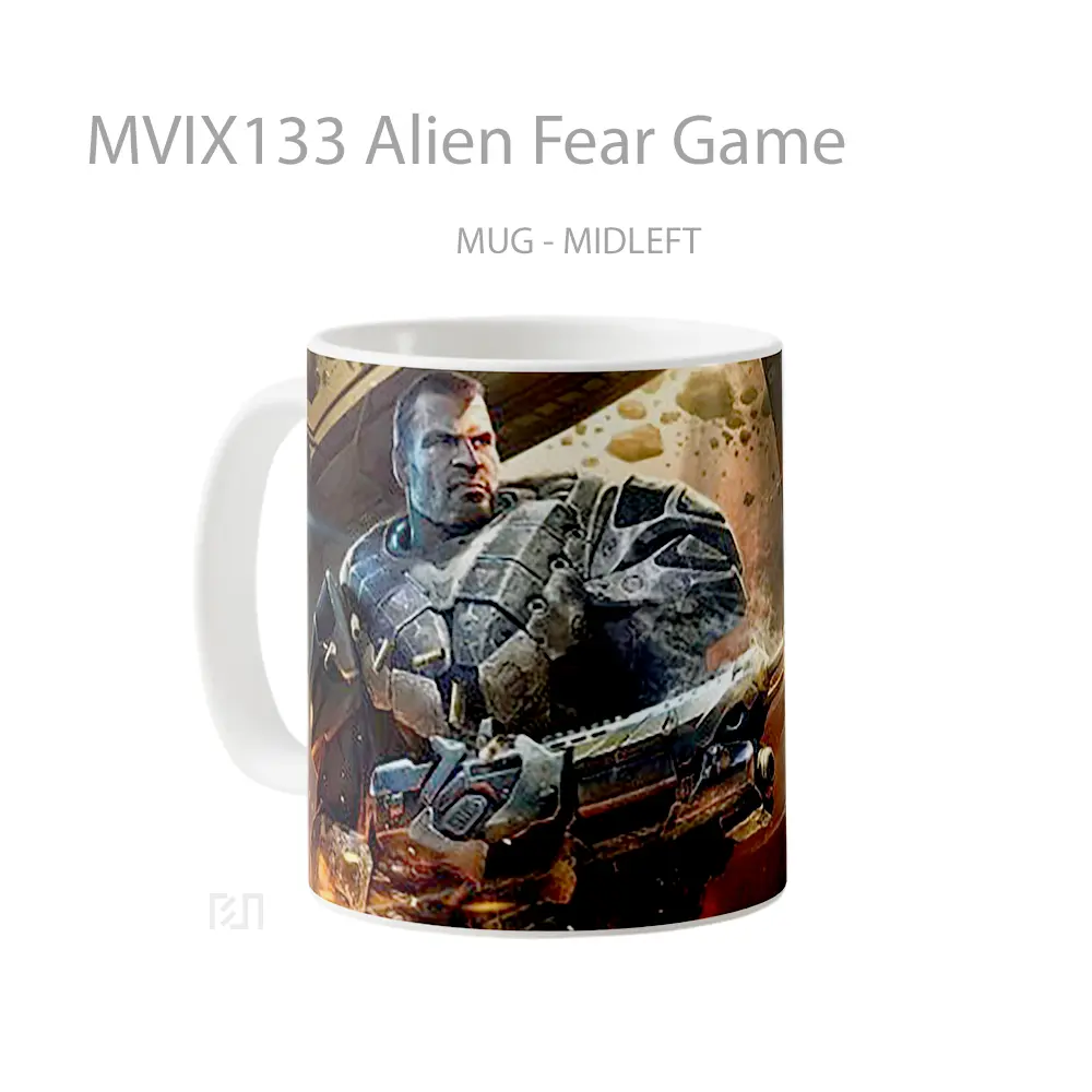Mug Alien Fear Game Cangkir Keren - All-side / Desain