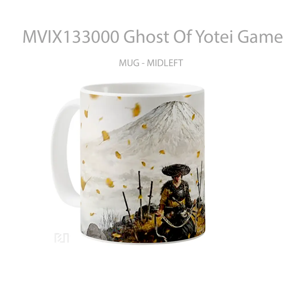 Mug Ghost Of Yotei Game Cangkir Gamer - All-side / Desain