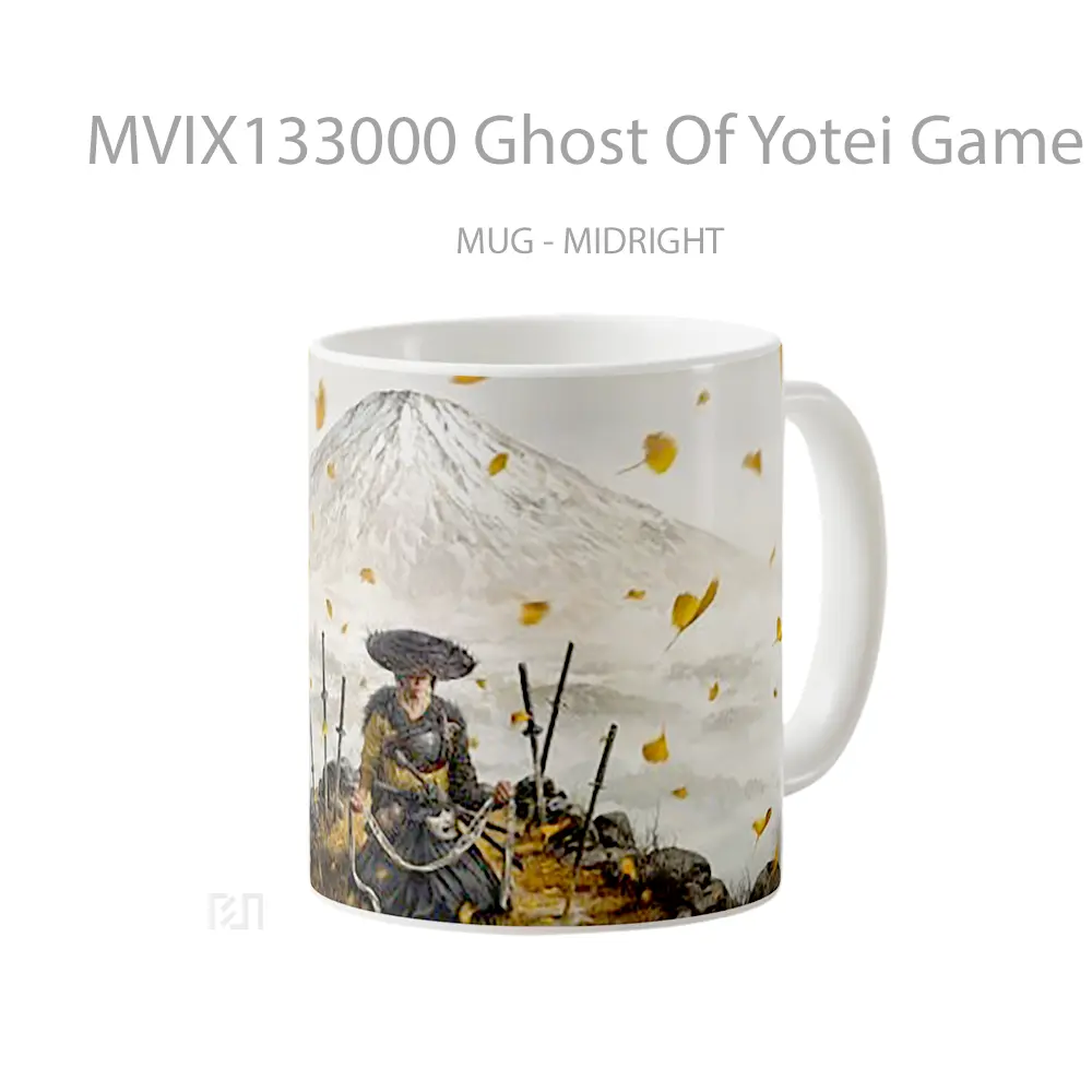 Mug Ghost Of Yotei Game Cangkir Gamer - All-side / Desain