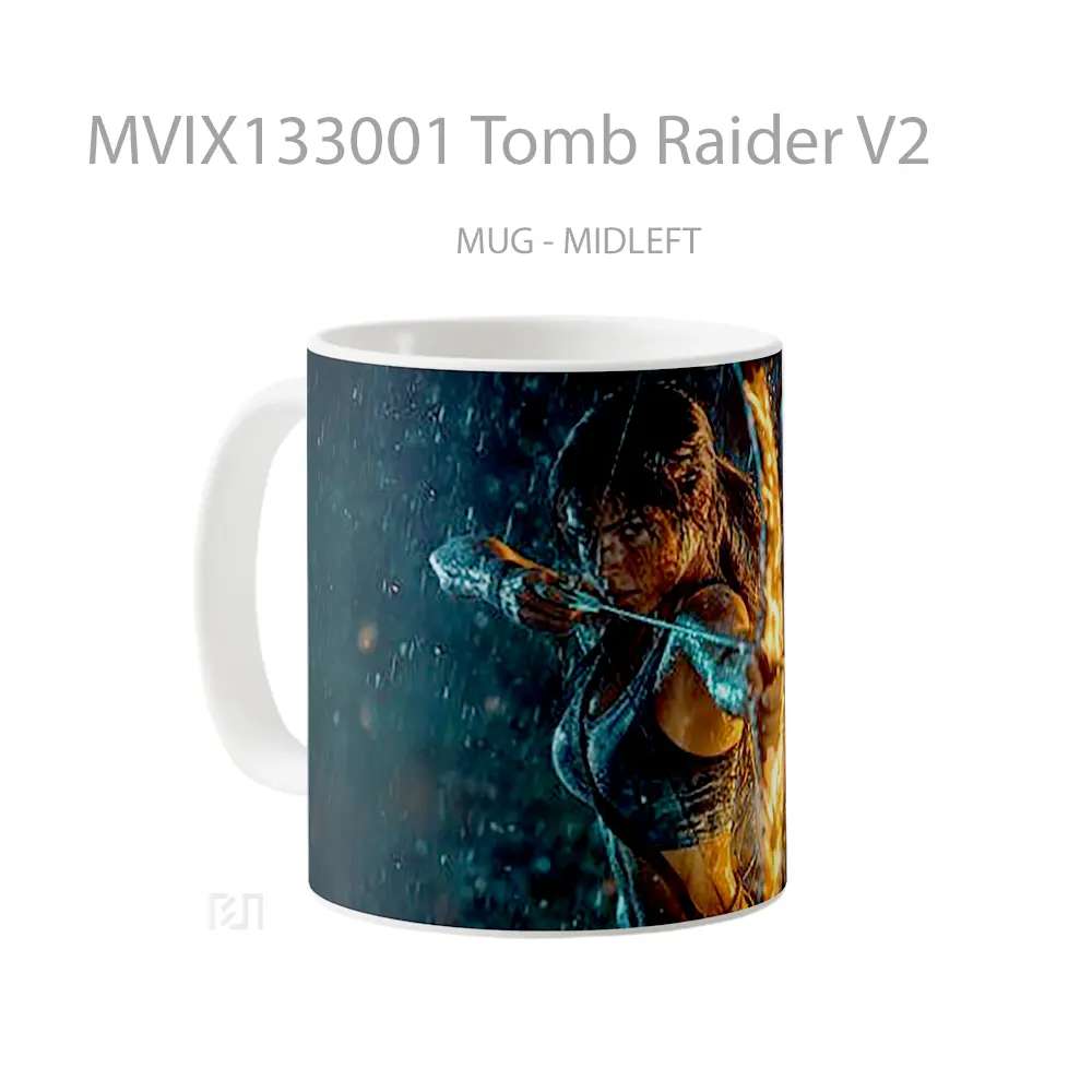 Mug Tomb Raider V2 Gelas Keramik Unik - All-side / Desain