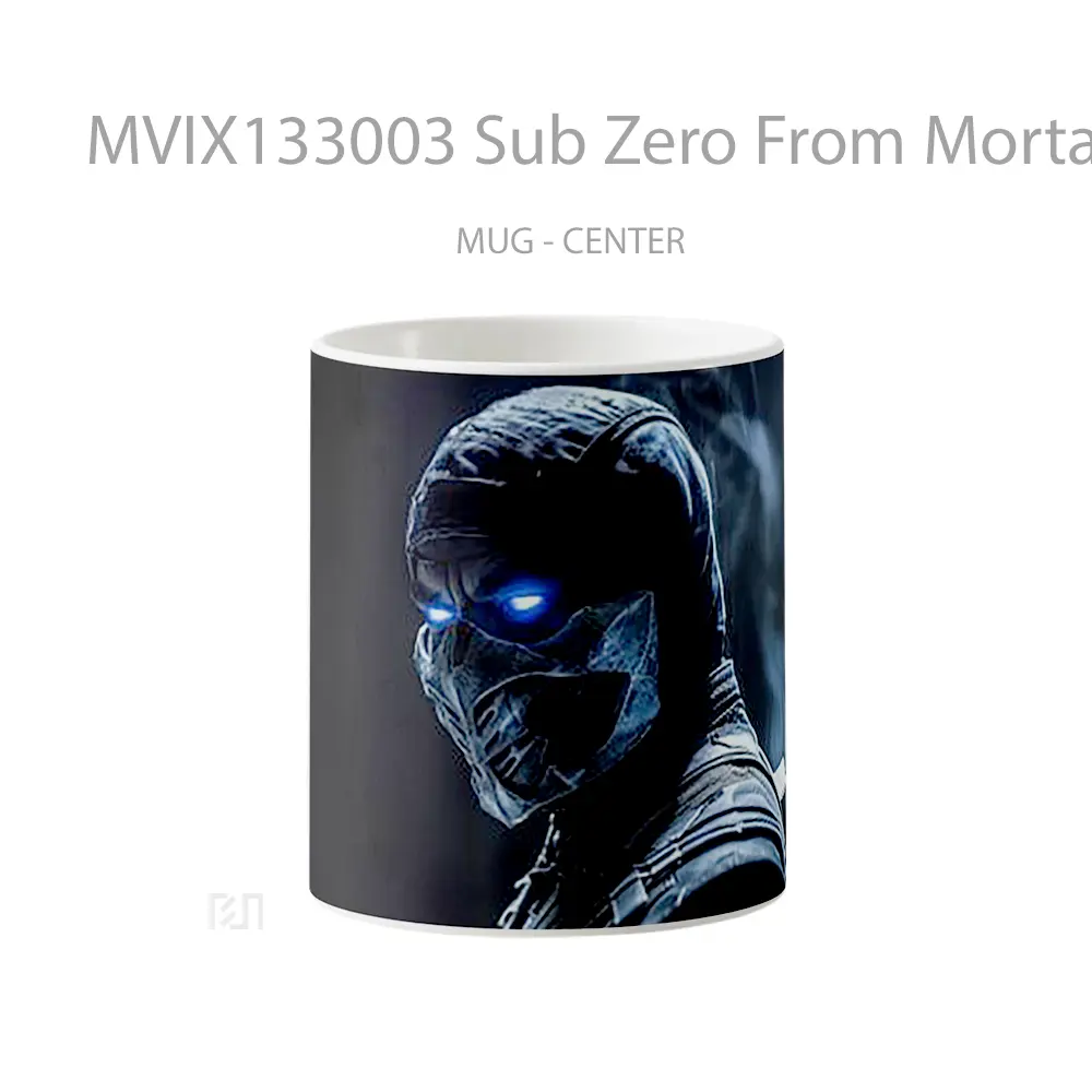 Mug Sub Zero From Mortal Kombat V1 Gelas Keramik Unik