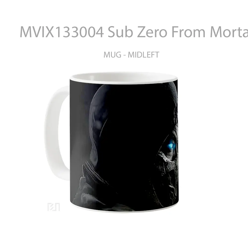 Mug Sub Zero From Mortal Kombat V2 Gelas Keramik Unik - All-side / Desain