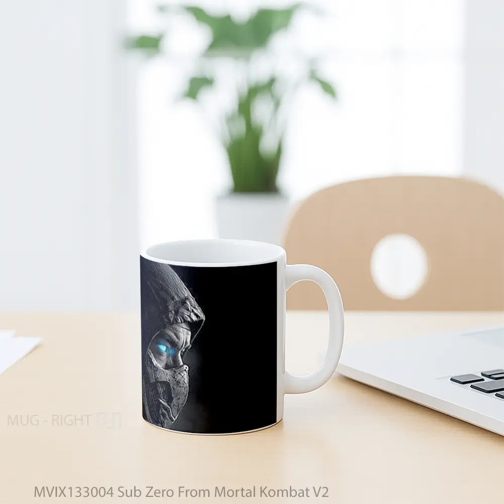 Mug Sub Zero From Mortal Kombat V2 Gelas Keramik Unik - All-side / Desain