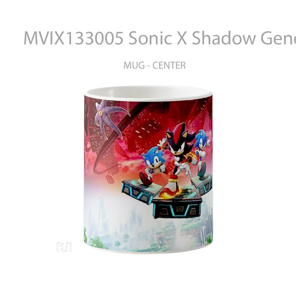 Mug Sonic X Shadow Generations Gelas Keramik Unik