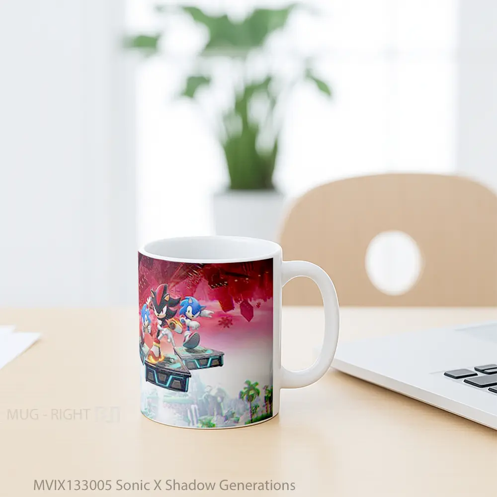 Mug Sonic X Shadow Generations Gelas Keramik Unik - All-side / Desain